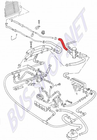 Durite-Radiateur-VW-Transporter-T25-Syncro