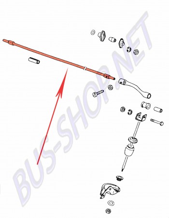 Barre de torsion de compensation VW Coccinelle Karmann Ghia 1966+