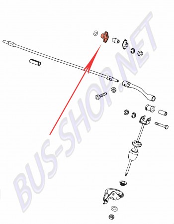 Couvre barre stabilisatrice arrière supérieur intérieur 113501809 113 501 809