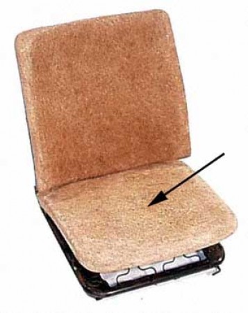Mousse / Rembourrage assise de siège avant G ou D 8/1967-7/1974 -Westfalia 8/1967-7/1974 211881369C Sur www.bus-shop.net