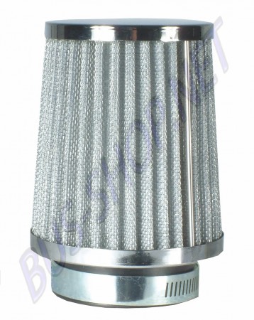 Filtre à air chromé conique universel nettoyable Empi 00-9002-0 pour divers carburateurs