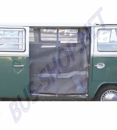 Moustiquaire porte latérale pour Combi Westfalia avec zip central.