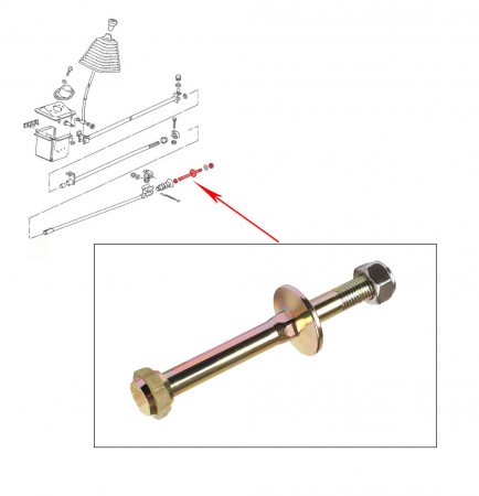 Pivot de Palier Arrière, Axe de Fourchette, Tringlerie, VW Transporter T25, 1979-1982, 251711181, 25-17-11-18-1