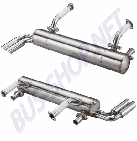 Silencieux Inox Vintage Speed Abarth pour Type 3