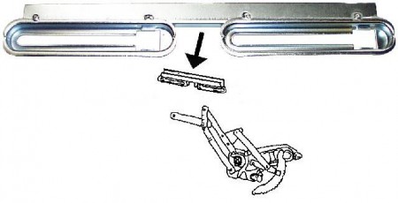 Sabot vitre avant droite VW Coccinelle Cabriolet 151837572D