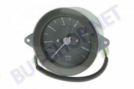 Compte-tours 6000 Rpm électronique programmable  combi 1973-1975 face noir Dm180627-7 Sur www.bus-shop.net