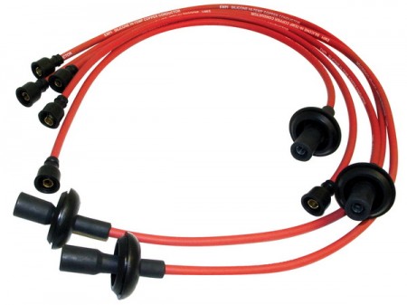 Set de fils d'allumage MPI, fils en cuivre, connecteurs de bougie, couleur rouge 00-9411-0