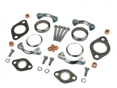 Kit de joints et colliers pour pot/silencieux d'échappement simple préchauffage, Marque HJS, Made in Germany - Réf. 111298009B-csp