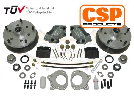 Kit de freins, Conversion, CSP, 5x205, Volkswagen Combi, 1964-1970, Jantes Tôle, 14 pouces, 4992645205-14, 499 264 520 514