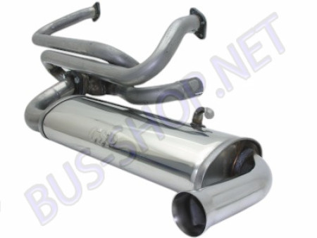 Échappement CSP T-Bird Inox avec Chauffage pour Karmann Ghia Type-14