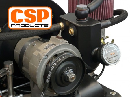 Reniflard d'Huile Style 356 Aluminium Anodisé Noir Bus -'79 Moteur Type-1 - CSP Products 115451200G 115 451 200G