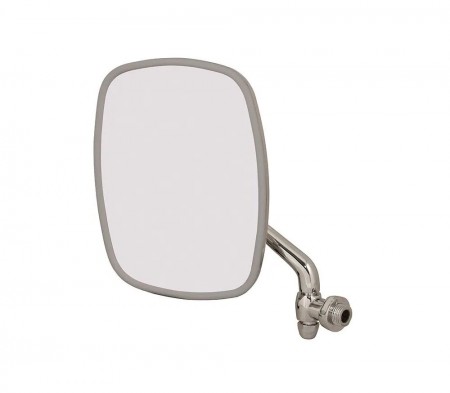  Rétroviseur Gauche 211857513Finox pour Volkswagen Combi 8/1967-7/1979, Bras Chromé, Support de Miroir en Inox Poli