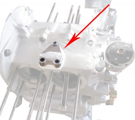 Bloc de suppression de radiateur d'huile en aluminium poli show chrome pour Volkswagen