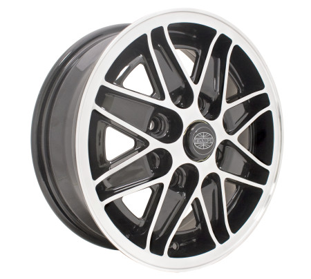 Jante COSMIC noire et polie 5.5x15 perçage 4x130 10-1100-0 Sur www.bus-shop.net