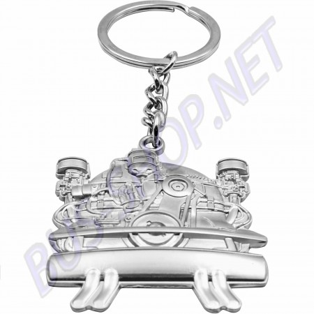  Porte-clés, moteur Vintage, EMPI, 00-2120-0, accessoire de voiture, design de moteur, application universelle, dimensions en millimètres.
