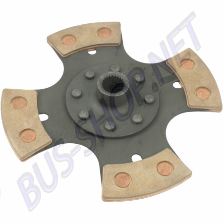 Disque d'embrayage rigide, 200mm, Volkswagen, Beetle, Bus, Karmann Ghia, Type 3, course, 4 patins, 00-4091-0