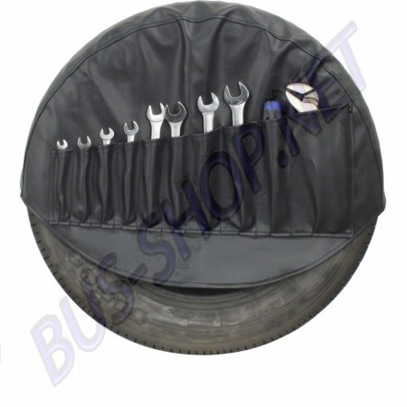Housse de Roue de Secours, Vinyle Noir, Volkswagen, Protection, Rangement d'Outils, 00-4290-0, 00 42 90 0