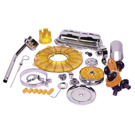  Kit chrome moteur, VW Jaune, moteurs VW refroidis à air, 0086550, 00-865-50.
