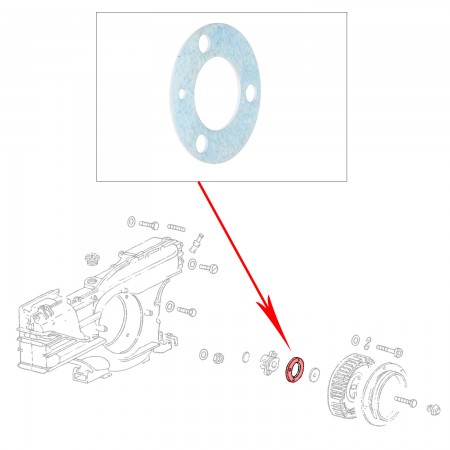 Rondelle d'Espacement pour Moteur Type 4 Entre Ventilateur et Moyeu sur VW Combi, VW 411/412, Porsche 914/4