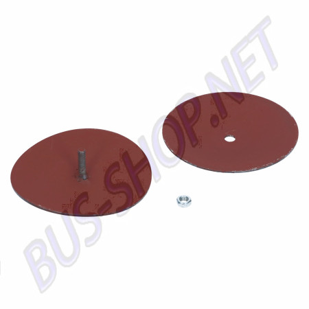 Caches de barre de torsion arrière pour Karmann Ghia, référence 141809631-33.