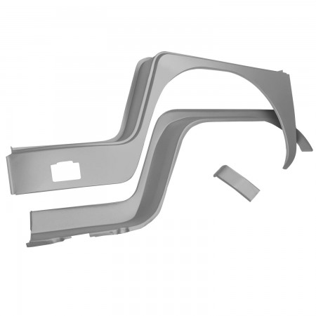 Restaurez votre VW Combi avec notre Kit (3 pièces) d'arc d'aile avant, côté conducteur. Réf. 211809501A-3P et 211.809.501.A-3P.