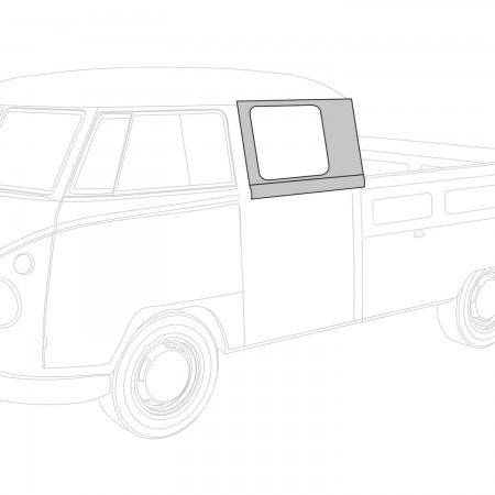Tôle de réparation latérale gauche pour Volkswagen Split Double Cabine 1950-1967 avec emplacement de vitre