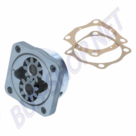 Pompe à huile gros débit Schadek en aluminium, pour Type 1 de 08/67 à 07/69, goujons 8mm, AAC 3 rivets, pignons 26mm. Réf : 111115107AHD, 111.115.107.AHD.