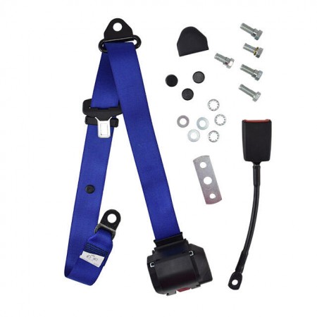 Ceinture de sécurité universelle 4 points avec enrouleur - Bleu  111898149Ablue