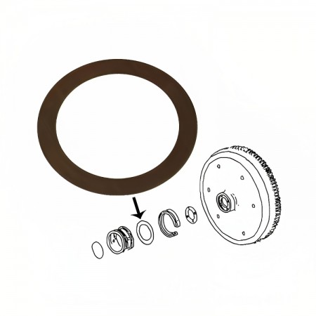 Cale de réglage du jeu latéral, épaisseur 0,36 mm pour moteur Type 1 (Référence : 113105281 0.36)
