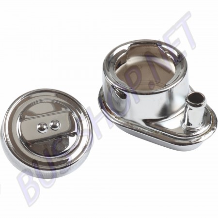 Remplissage d'Huile, Chromé, Moteur Volkswagen, Type1, 00-8963-0, Sans Tuyau d'Écoulement, Tuyau de Reniflard 1/2 pouces