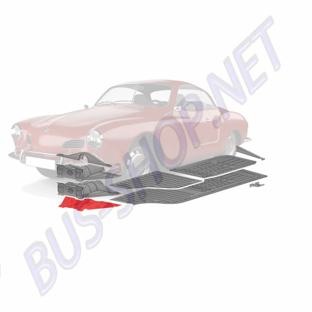 Tôle Sous Nez de Chassis Karmann Ghia 1965+