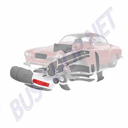 Tôle Réparation Arrière Bac Roue Secours Karmann Ghia 141404233