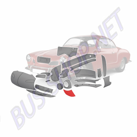 Tôle Réparation Coin Aile Avant Gauche Karmann Ghia 141809107B