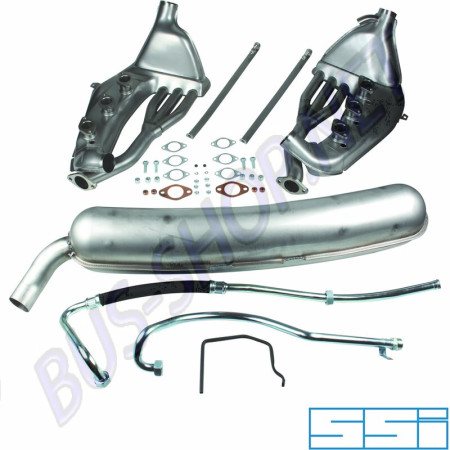 Kit de conversion d'échappement libre avec sortie de 60 mm, références : 1620000810 et 1 620 000 810, pour Porsche 911/930 2.7 et 3.0 de 01/63 à 08/89.