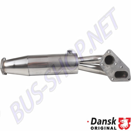 Convertisseur catalytique sport, 100 cellules, en acier inoxydable poli pour Porsche 911/930 (2.7, 3.0, 3.2), 01/63-11/90. Références : 1620301300, 1 620 301 300, 93011323025.