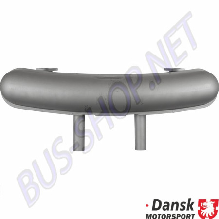 Échappement arrière sport avec double sortie Ø50 mm pour Porsche 911/930 2.3, 2.7, 2.0, 2.2 de 01/63 à 11/90. Référence : 1620605800, 92510DUAL. Fabriqué avec des tuyaux de sortie en acier inoxydable de Ø50 mm.