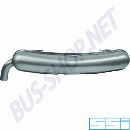 Échappement arrière en acier inoxydable avec homologation TÜV/EEC pour Porsche 911/930 2.2, 2.3, 2.0 (01/63-11/90). Référence : 1620611200, 92.210SSI.