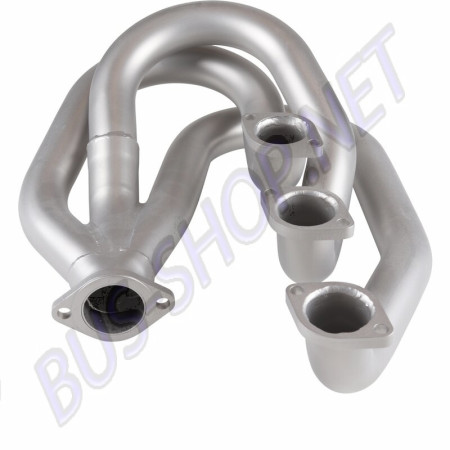 Échangeur de chaleur d'échappement de course en acier inoxydable, sans fonction de chauffage, Ø45 mm extérieur, côté conducteur. Convient aux modèles PORSCHE 911/930 2.0, 2.2, 2.3, 2.7. Référence : 1623101970, 91.019S.