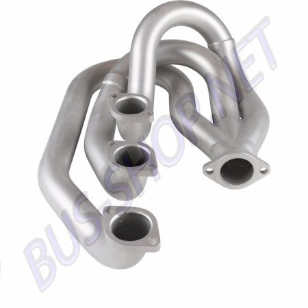 Échangeur de chaleur d'échappement de course en acier inoxydable, sans fonction de chauffage, Ø45 mm extérieur, côté passager. Convient aux modèles PORSCHE 911/930 2.3, 2.7, 2.2, 2.0. Référence : 1623101980, 91.020S.