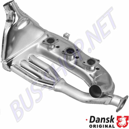 Échangeur de chaleur gauche en acier inoxydable pour PORSCHE 911/930 2.2, 2.3, 2.7, 2.0 01/63-11/90. Référence : 1623102570, 91.011S, 91121102160.