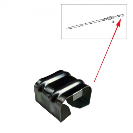 Clip embout, câble accélérateur, VW Golf, VW Jetta, VW Iltis, VW Scirocco, VW Transporter T3, VW Transporter T4, 171721570A, 171 721 570 A