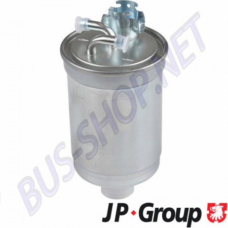 Filtre à gasoil en ligne, VW Golf/Jetta, VW Iltis, VW Transporter T3, VW Transporter T4, Divers moteurs, Hauteur 167 mm, Diamètre extérieur 81 mm, Diamètre d'entrée 8 mm, Diamètre de sortie 8 mm