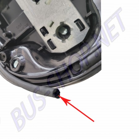 Joint vitre feu arrière, Boîtier, VW Cox, Combi, Type 3, Type 181/Kübel, Étanchéité, Protection, Référence 411945235X