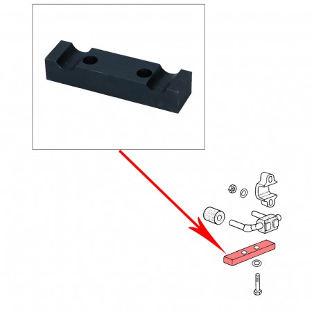 Support de Maintien, Silentbloc Arrière, VW Combi, Métal Usiné, 211599249A, 211 599 249 A