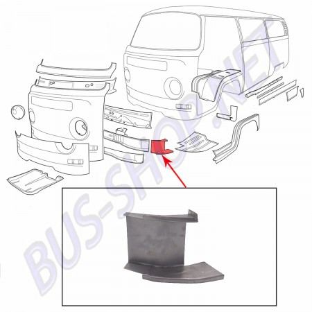 Montant A VW Combi, restauration Combi, 211809201G, 211 809 201 G, pièces VW.