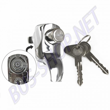 Serrure Hayon Chromée Premium VW Combi 66-71