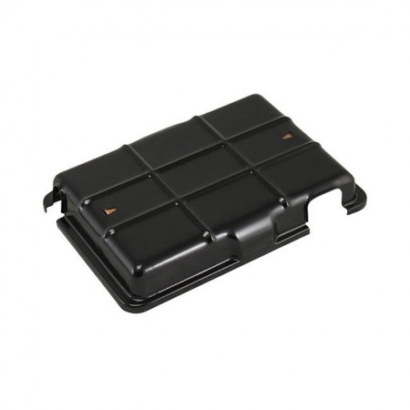 Couvre batterie en métal laqué noir pour VW Combi Split et Type 3 de 1955 à 1967. Références : 211915405 et 211-915-405.