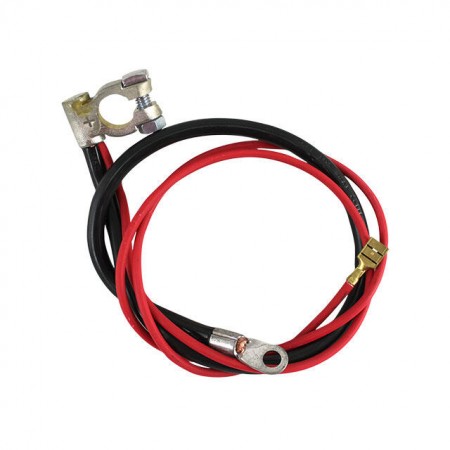 Câble positif de batterie, noir 540 mm, rouge 920 mm, Réf. 211971228A