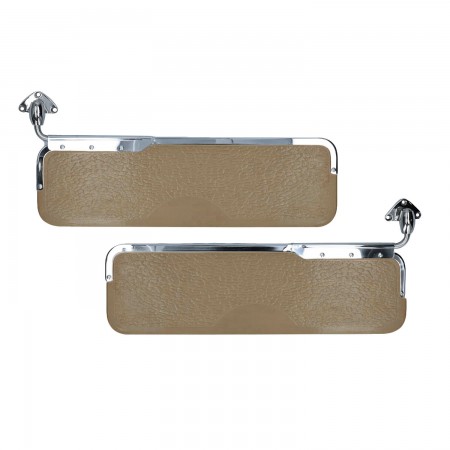 Pare-soleil, Deluxe, Aluminium, Poli, Volkswagen, Combi, Kombi, Brésil, Fixation, 3 Vis, Chromé, Marron, 22185755B, 221 857 55 B