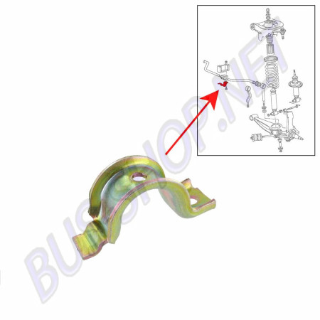 support-collier-silentbloc-barre-stabilisatrice-VW-Transporter-T25-251411063A
